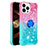 Custodia Silicone Cover Morbida Bling-Bling con Anello Supporto S02 per Apple iPhone 13 Pro Max