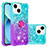 Custodia Silicone Cover Morbida Bling-Bling con Anello Supporto S02 per Apple iPhone 15