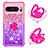 Custodia Silicone Cover Morbida Bling-Bling con Anello Supporto S02 per Google Pixel 8 Pro 5G