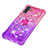 Custodia Silicone Cover Morbida Bling-Bling con Anello Supporto S02 per Samsung Galaxy A04s