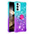 Custodia Silicone Cover Morbida Bling-Bling con Anello Supporto S02 per Samsung Galaxy A15 4G
