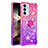 Custodia Silicone Cover Morbida Bling-Bling con Anello Supporto S02 per Samsung Galaxy A15 4G