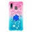 Custodia Silicone Cover Morbida Bling-Bling con Anello Supporto S02 per Samsung Galaxy A20