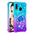 Custodia Silicone Cover Morbida Bling-Bling con Anello Supporto S02 per Samsung Galaxy A20e Cielo Blu