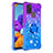 Custodia Silicone Cover Morbida Bling-Bling con Anello Supporto S02 per Samsung Galaxy A21s