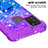 Custodia Silicone Cover Morbida Bling-Bling con Anello Supporto S02 per Samsung Galaxy A21s