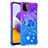 Custodia Silicone Cover Morbida Bling-Bling con Anello Supporto S02 per Samsung Galaxy A22 5G