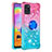 Custodia Silicone Cover Morbida Bling-Bling con Anello Supporto S02 per Samsung Galaxy A31