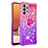 Custodia Silicone Cover Morbida Bling-Bling con Anello Supporto S02 per Samsung Galaxy A32 4G