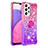 Custodia Silicone Cover Morbida Bling-Bling con Anello Supporto S02 per Samsung Galaxy A33 5G