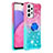 Custodia Silicone Cover Morbida Bling-Bling con Anello Supporto S02 per Samsung Galaxy A33 5G