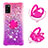 Custodia Silicone Cover Morbida Bling-Bling con Anello Supporto S02 per Samsung Galaxy A41