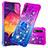 Custodia Silicone Cover Morbida Bling-Bling con Anello Supporto S02 per Samsung Galaxy A50S