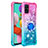 Custodia Silicone Cover Morbida Bling-Bling con Anello Supporto S02 per Samsung Galaxy A51 5G