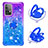 Custodia Silicone Cover Morbida Bling-Bling con Anello Supporto S02 per Samsung Galaxy A52 4G