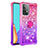 Custodia Silicone Cover Morbida Bling-Bling con Anello Supporto S02 per Samsung Galaxy A52 5G