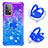 Custodia Silicone Cover Morbida Bling-Bling con Anello Supporto S02 per Samsung Galaxy A52 5G