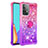 Custodia Silicone Cover Morbida Bling-Bling con Anello Supporto S02 per Samsung Galaxy A52s 5G
