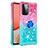 Custodia Silicone Cover Morbida Bling-Bling con Anello Supporto S02 per Samsung Galaxy A72 4G
