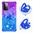 Custodia Silicone Cover Morbida Bling-Bling con Anello Supporto S02 per Samsung Galaxy A72 4G