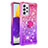 Custodia Silicone Cover Morbida Bling-Bling con Anello Supporto S02 per Samsung Galaxy A73 5G