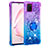 Custodia Silicone Cover Morbida Bling-Bling con Anello Supporto S02 per Samsung Galaxy A81