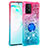 Custodia Silicone Cover Morbida Bling-Bling con Anello Supporto S02 per Samsung Galaxy A91