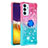 Custodia Silicone Cover Morbida Bling-Bling con Anello Supporto S02 per Samsung Galaxy F34 5G