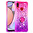 Custodia Silicone Cover Morbida Bling-Bling con Anello Supporto S02 per Samsung Galaxy M01s