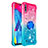 Custodia Silicone Cover Morbida Bling-Bling con Anello Supporto S02 per Samsung Galaxy M10