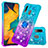 Custodia Silicone Cover Morbida Bling-Bling con Anello Supporto S02 per Samsung Galaxy M10S