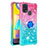 Custodia Silicone Cover Morbida Bling-Bling con Anello Supporto S02 per Samsung Galaxy M21s