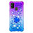 Custodia Silicone Cover Morbida Bling-Bling con Anello Supporto S02 per Samsung Galaxy M30s