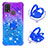 Custodia Silicone Cover Morbida Bling-Bling con Anello Supporto S02 per Samsung Galaxy M31 Prime Edition