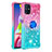 Custodia Silicone Cover Morbida Bling-Bling con Anello Supporto S02 per Samsung Galaxy M51