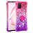 Custodia Silicone Cover Morbida Bling-Bling con Anello Supporto S02 per Samsung Galaxy M60s