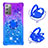 Custodia Silicone Cover Morbida Bling-Bling con Anello Supporto S02 per Samsung Galaxy Note 20 5G