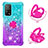 Custodia Silicone Cover Morbida Bling-Bling con Anello Supporto S02 per Xiaomi Mi 10T Pro 5G