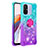 Custodia Silicone Cover Morbida Bling-Bling con Anello Supporto S02 per Xiaomi Poco C55