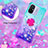 Custodia Silicone Cover Morbida Bling-Bling con Anello Supporto S02 per Xiaomi Poco C55