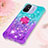 Custodia Silicone Cover Morbida Bling-Bling con Anello Supporto S02 per Xiaomi Redmi 12C 4G