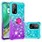 Custodia Silicone Cover Morbida Bling-Bling con Anello Supporto S02 per Xiaomi Redmi K30S 5G