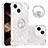 Custodia Silicone Cover Morbida Bling-Bling con Anello Supporto S03 per Apple iPhone 14