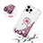 Custodia Silicone Cover Morbida Bling-Bling con Anello Supporto S03 per Apple iPhone 14 Pro