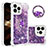 Custodia Silicone Cover Morbida Bling-Bling con Anello Supporto S03 per Apple iPhone 14 Pro Max