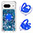 Custodia Silicone Cover Morbida Bling-Bling con Anello Supporto S03 per Google Pixel 8 5G