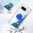 Custodia Silicone Cover Morbida Bling-Bling con Anello Supporto S03 per Google Pixel 8 5G