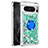 Custodia Silicone Cover Morbida Bling-Bling con Anello Supporto S03 per Google Pixel 8 Pro 5G