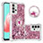 Custodia Silicone Cover Morbida Bling-Bling con Anello Supporto S03 per Samsung Galaxy A32 4G