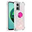 Custodia Silicone Cover Morbida Bling-Bling con Anello Supporto S03 per Xiaomi Redmi Note 11E 5G Rosa